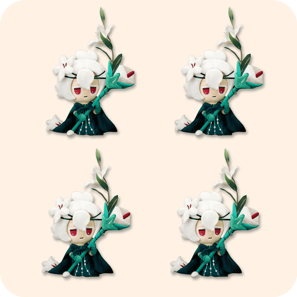 White Lily Cookie Plush 4PCS White Lily Cookie Plush 4PCS